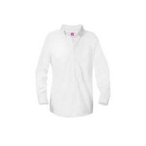A+ Uniforms Woven Shirts - Girls' Long Sleeve Blouse