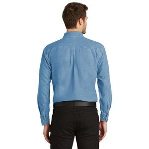 Port Authority Tall Long Sleeve Denim Shirt.
