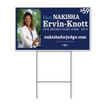 Political Yard Signs 24'' x 18" - Dou...