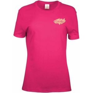 Screen Printed Ladies 100% Cotton Colored T-Shirt